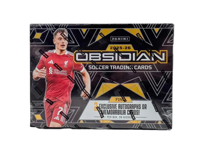 2025-26 Panini Obsidian Soccer Hobby International - box front