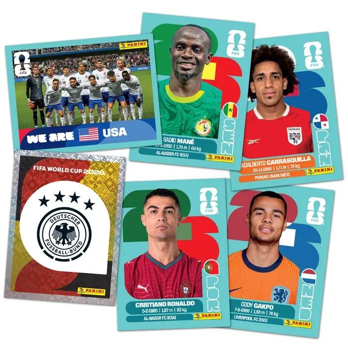 2026 Panini FIFA World Cup German sticker examples