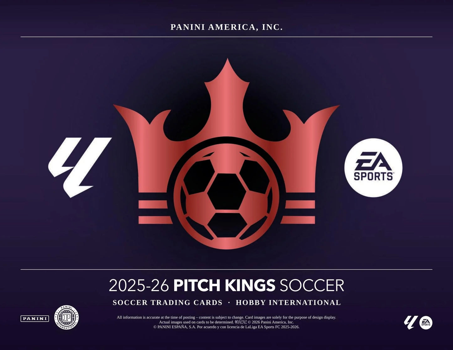 2025/26 Panini Pitch Kings Soccer Hobby International