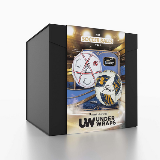 2026 Under Wraps Autographed Soccer Balls - Single Mystery Box - mystery box packaging