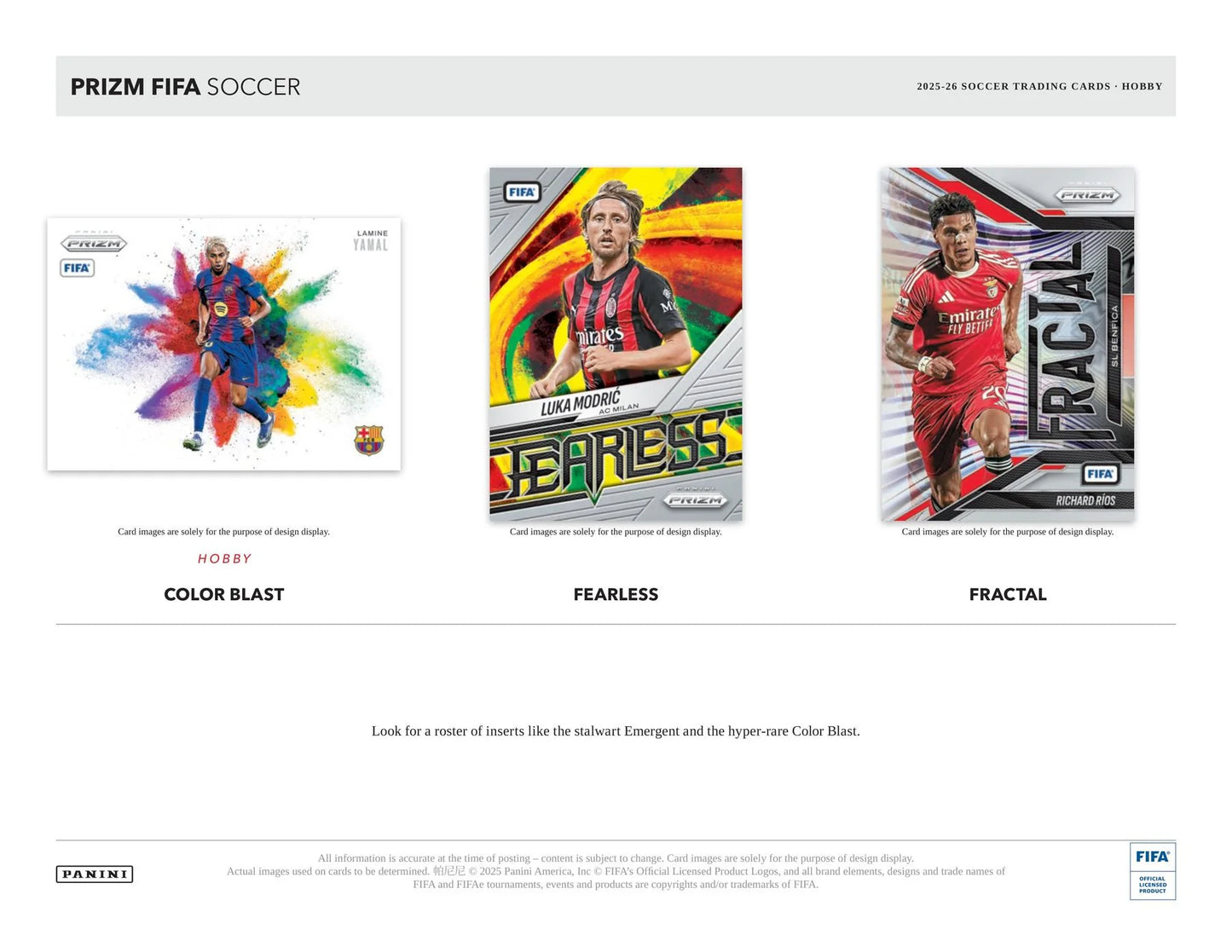 2025–26 Panini Prizm FIFA Soccer Hobby Box