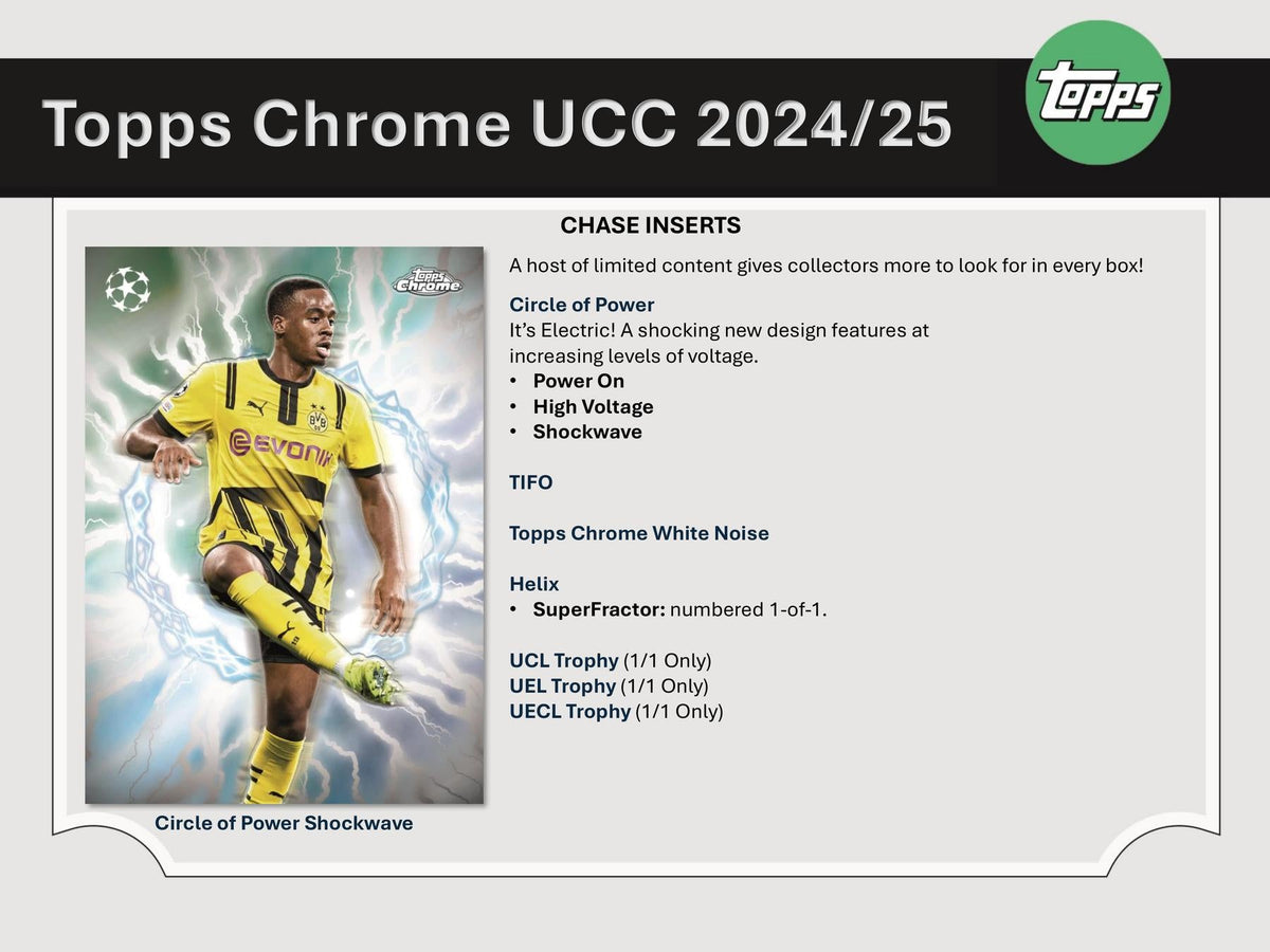 2024/25 Topps Chrome UEFA Club Competitions Soccer Hobby Jumbo – product image 8
