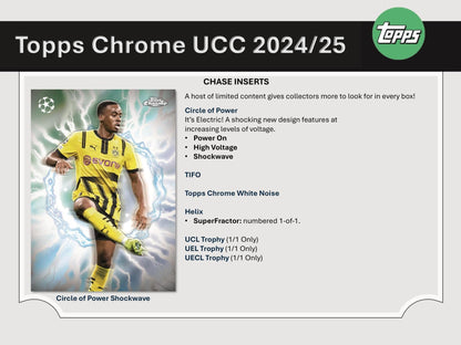 2024/25 Topps Chrome UEFA Club Competitions Soccer Hobby Jumbo – product image 8