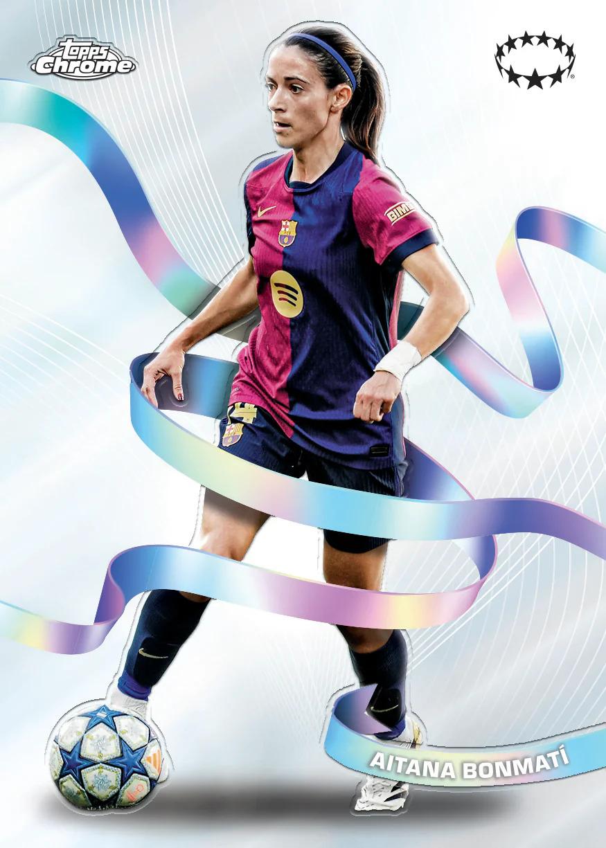 2024/25 Topps Chrome UEFA Women's Champions League Soccer 7-Pack Blaster – product image 4
