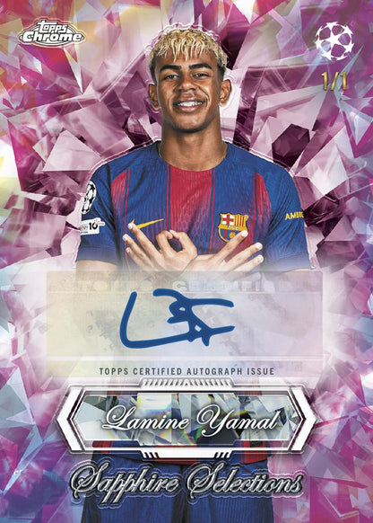 2025/26 Topps Chrome UEFA Club Competitions Soccer Sapphire Edition – product image 16