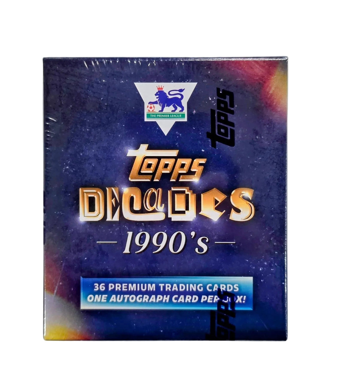 2025 Topps Decades 90's Premier League Soccer Hobby Box – product image 1