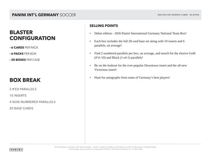 2026 Panini International Germany Soccer Blaster – product image 6