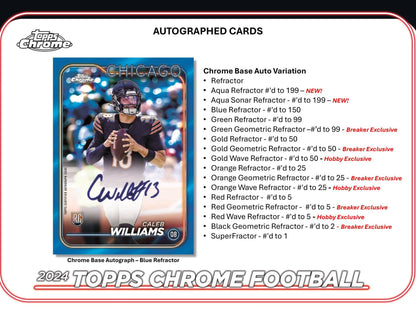 2024 Topps Chrome Football Hobby Pack — image 8