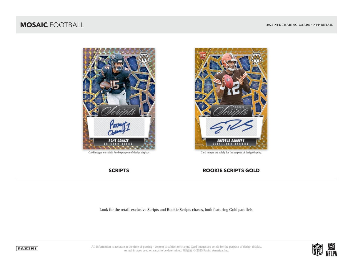 2025 Panini Mosaic Football 6-Pack Blaster — image 9