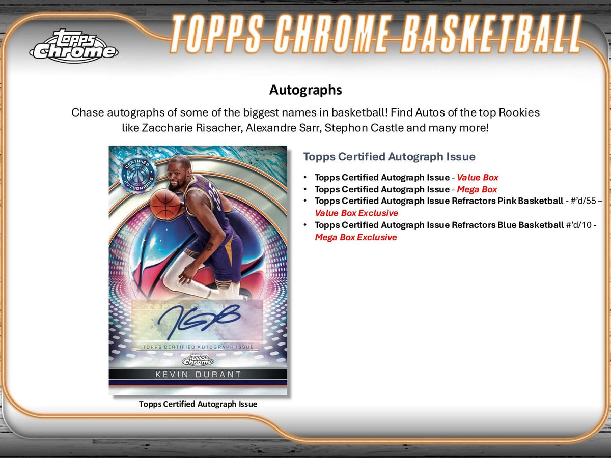 2024/25 Topps Chrome Basketball 8-Pack Blaster — image 10