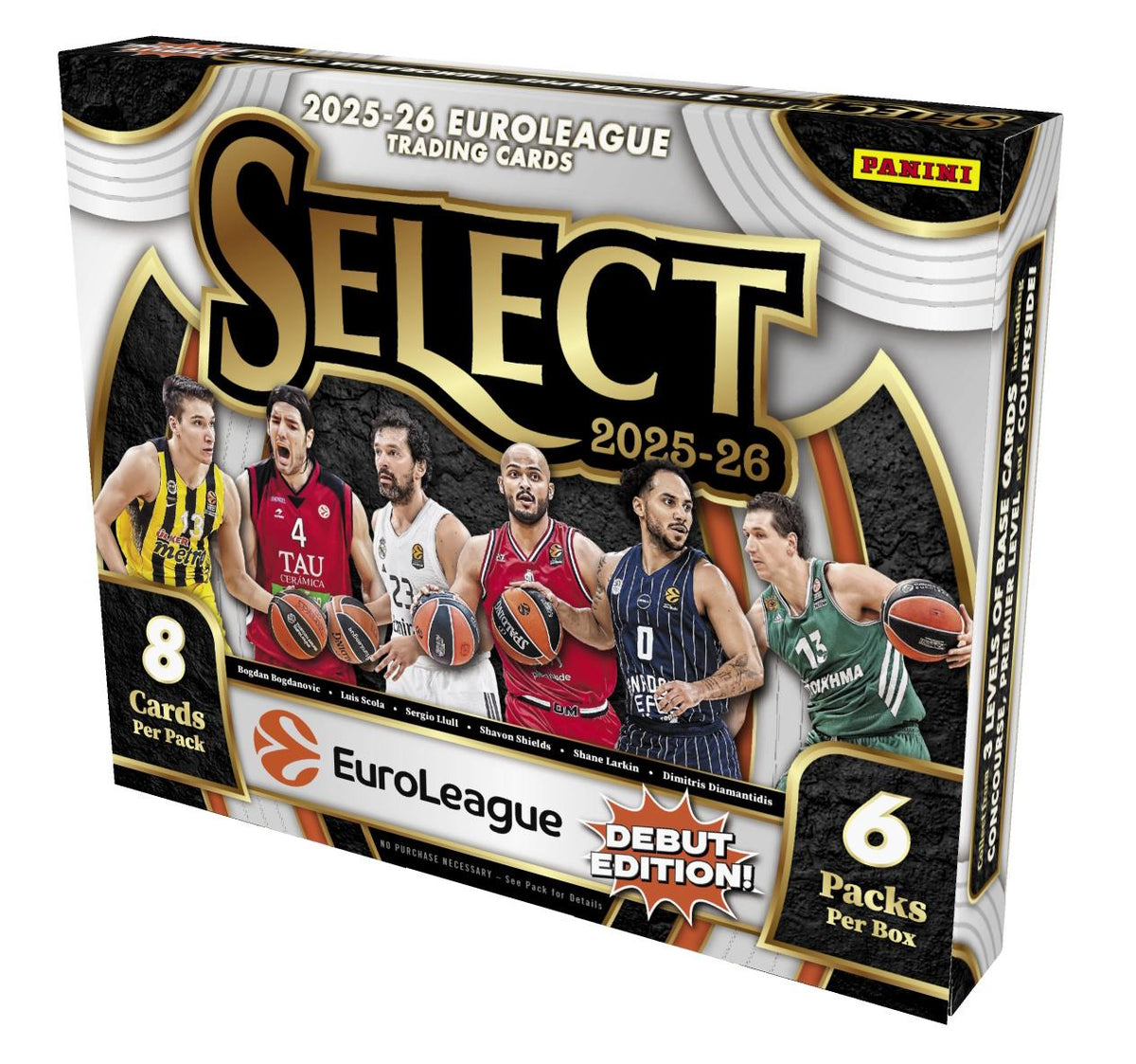 2025/26 Panini Select EuroLeague Basketball Hobby — image 3