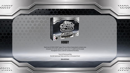 2025/26 Topps Chrome Black Basketball Hobby — image 5